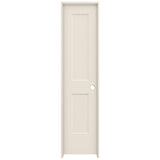 JELD-WEN 20 in. x 80 in. Monroe Primed Left-Hand Smooth Solid Core Molded Composite MDF Single Prehung Interior Door