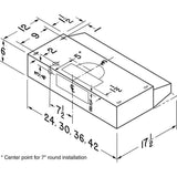 Broan F404223 42 inch Black Convertible Under Cabinet Range Hood