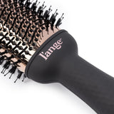 L’ANGE HAIR Le Volume 2-in-1 Titanium Brush Dryer Black | 75MM Hot Air Blow Dryer Brush in One with Oval Barrel | Hair Styler for Smooth, Frizz-Free Results for All Hair Types